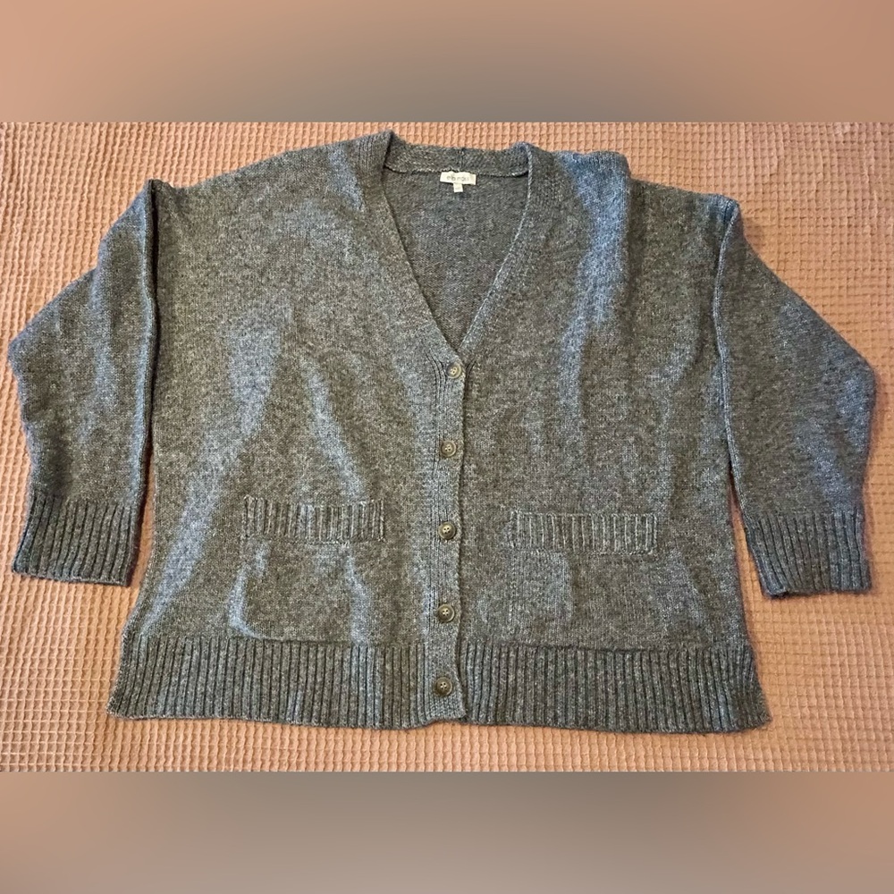 Ella Moss Oversized Blue Marled Cardigan Women’s XL